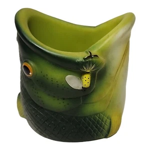 Largemouth Bass Koozie Hard Plastic Soda Pop Beer Can Holder Fishing - Picture 1 of 6
