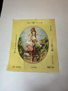 ROYAL PARIS Needlepoint Canvas La Laitiere by J. B. Huet 196 14 - Picture 1 of 5