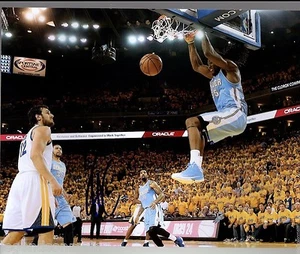 Kenneth Faried Denver Nuggets Autographed Signed 8x10 Photo LOM COA (PH3087) - Picture 1 of 2