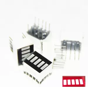 10pcs LED Red Bargraph 5 Segment LED Display 5 LED Bar Display NEW - Picture 1 of 2