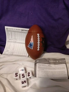 NFL New England Patriots Yahtzee Travel Edition Game Complete Dice Game No Box  - Picture 1 of 6