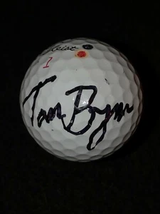 PGA PRO TOM BYRUM - AUTOGRAPHED TITLEIST GOLF BALL HAND SIGNED COURSE USED - Picture 1 of 1