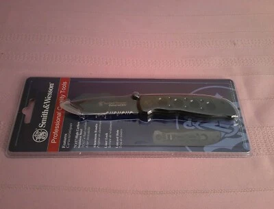 Nuevo cuchillo Smith & Wesson Extreme Ops dentado punto de caída tanto hoja Foto 1 de 4