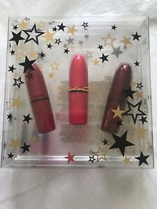 MAC Signature Stars Lipstick Kit Set Trio - See Sheer, Diva, Relentlessly Red