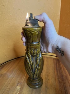 Vintage Antik 1912 SM Glitzer Glasur Queen Tischfeuerzeug - Bild 1 von 6