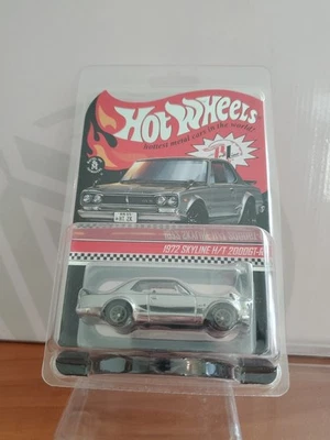 Hot Wheels RLC Red Line Club 1972 Nissan Skyline H/T 2000GT-R Smoke Chrome/30000 - Image 1 of 3