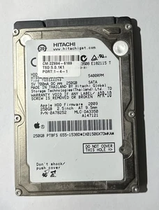 Apple HITACHI 250Gb 2.5” Hard Drive - Picture 1 of 2