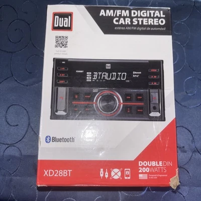 Dual XD28BT Car Stereo Head Unit Bluetooth 7-Character LCD - Brand New - Image 1 of 3