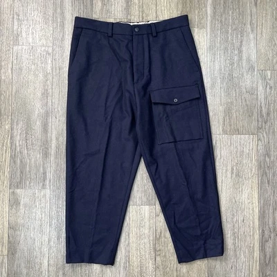 Pantalones de lana con bolsillo frontal Banana Republic Heritage Collection 34x25 dobladillo Foto 1 de 4