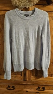 Womens THE LIMITED Blue Cashmere Pullover Crew Neck Super Soft Sweater Size L - Picture 1 of 4
