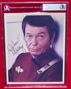 DeForest Kelley "Bones McCoy" Star Trek signed Foto 8x10 Autogramm Beckett BAS - Bild 1 von 5
