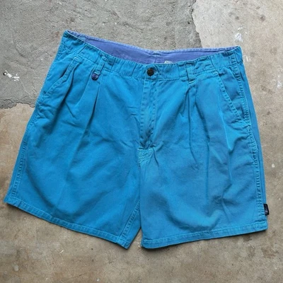Pantalones Cortos Chinos Hobie Surf Skate Vintage Años 80 6” Entrepierna Azul Retro Años 90 Para Hombre Talla 34 Foto 1 de 4