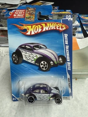 Purple 2009 HEAT FLEET Hot Wheels CUSTOM VOLKSWAGEN BEETLE - Image 1 of 3