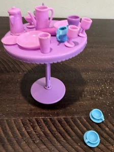 Tazza e accessori piatto glam stile Barbie viola da tavola 21 pezzi - Foto 1 di 7
