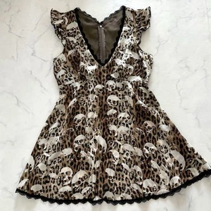 HYSTERIC GLAMOUR Leopard and skull print tunic Used JAPAN - Picture 1 of 24