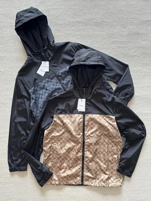 NWT COACH Men's Black & Brown Sports and leisure windbreaker jacket assault suit - Image 1 of 4