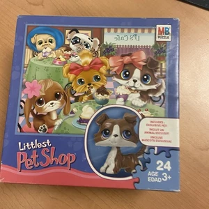 Littlest Pet Shop 2007 cane puzzle completo 24 pezzi (senza figurina) Hasbro MB - Foto 1 di 7