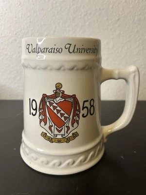 RARE VINTAGE 1958 Tau Kappa Epsilon FRATERNITY Valparaiso Univ BEER STEIN MUG - Image 1 of 4