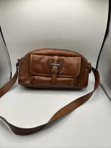 Vintage 80er Etienne Aigner braun Leder Schultertasche minimalistisch Echtleder - Bild 1 von 19
