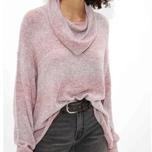 American Eagle Soft Purple Pink Oversized Dreamspun Cowl Neck Sweater Medium - Picture 1 of 9