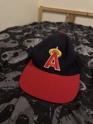California Angels Anaheim New Era Diamond Vintage Fitted Cap Hat - Size: 6 7/8 - Image 1 of 4
