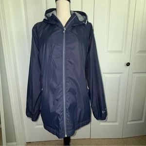 Free Country Women's Navy Hooded Utility bomber Jacket XXL Fall Winter - Picture 1 of 13