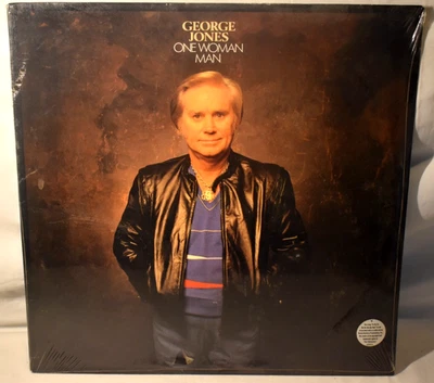 George Jones - One Woman Man Vinyl LP Epic FE 44078 Sealed 1989 - Imagem 1 de 3