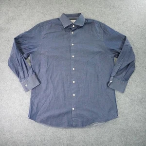 Charles Tyrwhitt Shirt Mens 16/32 Blue Slim Fit Dress Long Sleeve Button Up - Picture 1 of 9