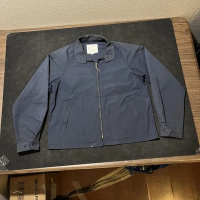 Chaqueta antiniebla London vintage para hombre 40 regular azul marino Harrington golf cremallera años 60 Foto 1 de 4