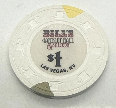 Bill’s Gamblin’ Hall & Saloon Casino Las Vegas NV $1 Chip H&C SCV 2007 Foto 1 de 3