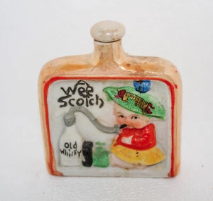 Porcelain "A Wee Scotch" Flask With Stopper Made In Japan - Picture 1 of 7