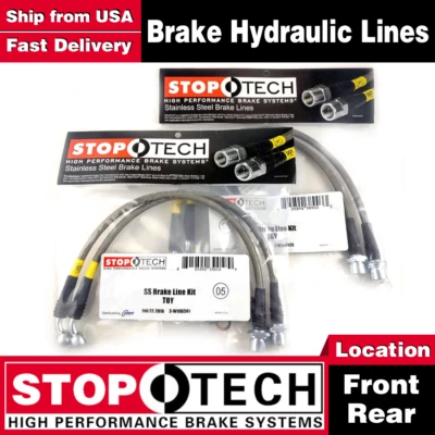 For 1993-1995 Mazda RX-7 - Stoptech Front & Rear Kit Stainless Steel Brake Lines - Image 1 of 4