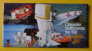 Minty 1968 CHRYSLER Outboard Boat Motor CATALOG Brochure Fold-out - Picture 1 of 4