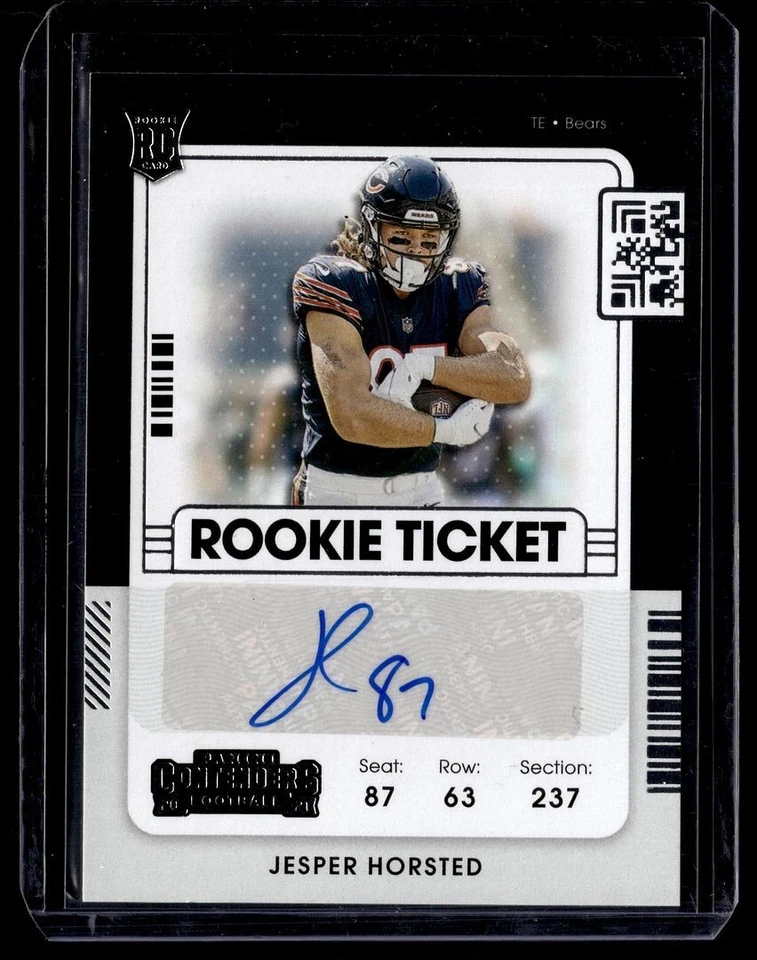 2021 CONTENDERS ROOKIE TICKET AUTO JESPER HORSTED BEARS - Image 1 of 1
