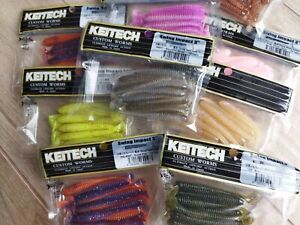 KEITECH Lures Swing Impact 3" 10 pcs JAPAN Strong scented Drop Shot jig Tackle