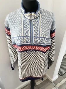 Suéter Jersey de Lana Estilo Islandica Noruega 1/4 Cremallera Talla M Esquí - Imagen 1 de 4