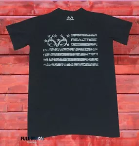Neu Realtree American Flag Classic Real Tree Herren Vintage T-Shirt - Bild 1 von 2