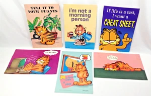 Garfield Katze Menge 6 Vintage Argus Wandposter 9x13,5" schweres Papier | beschädigt - Bild 1 von 18