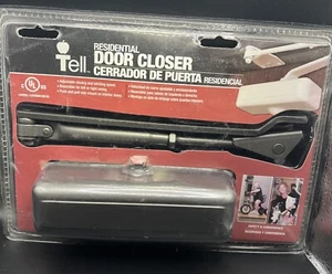 Cerrador de puerta de hogar plateado Tell Manufacturing DC100079 grado residencial 3 - Imagen 1 de 5