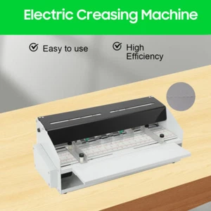 Máquina plegadora eléctrica de papel anotadora perforadora cortadora 3 en 1 para tarjeta - Imagen 1 de 12