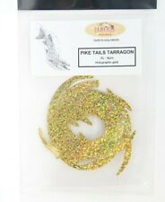 Pike Tails Tarragon 4 Stück XL DRAGON STYLE Pike Tails XL Holographic GOLD