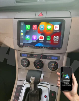 9'' CarPlay Android 13.0 Head Unit Car Radio GPS For VW Passat 2006-2015 WIFI - image 1 of 4