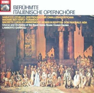 Berühmte Italienische Opernchöre (LP) Verdi, Puccini, Rossini.. (Chor und Orc...