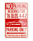 1976 Oldsmobile Cutlass 4-4-2 Coupe Reserved Aluminum Parking Sign 2 Sizes - Usa