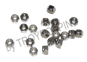 20-SS 1/4-28 TUERCAS DE BLOQUEO HEXAGONALES HILO FINO NYLOC NAILON ACERO INOXIDABLE 18-8 SUJETADOR - Imagen 1 de 1