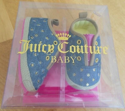 Juicy Couture Bebé Niña Zapatos Botines Nuevo en Caja 18 EUR 2.5 UK 6-9 m Diseñador JCONG587 Foto 1 de 4