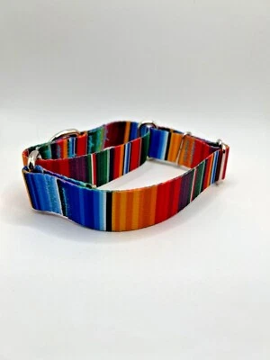 Collar de perro Martingala ajustable de 1 pulgada de ancho - Sin cordones, elige tamaño y color Foto 1 de 4