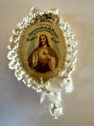 Vintage Sacred Heart of Jesus Apostleship Of Prayer Badge Scapular With Medal