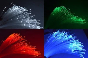 Fiber Optic Cable 0.25 / 0.5 / 0.75mm / 1 mm/ 1.5mm / 2.0mm Silica Core End Glow - Picture 1 of 4