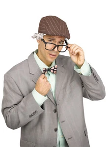 Grampy Old Man Kit 3pc Men Costume Accessory Set, Brown White, One-Size - Picture 1 of 2